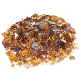 Copper Crystal Fireplace Glass (1/4") for Indoor & Outdoor Gas Fireplaces & Fire Pits (25 lbs)