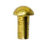 Country Flame 1/4" x 1/2" Brass Hinge Pin Cap: PP-1210