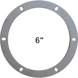 Gasket combustion motor to housing 6" round generic fits most stoves