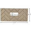 Lennox Montage Refractory Firebrick Herringbone Pattern: H7054-AMP