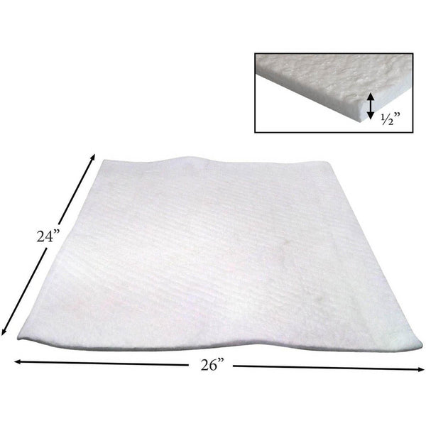 Quadra-Fire Ceramic Fiber Blanket (24" x 26" x 1/2"): 832-3390-AMP