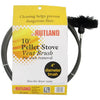 4" Pellet stove vent pipe cleaning kit by Rutland (4" Brush with 10' Flex Handle): 17410