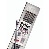 Rutland 20' Poly Rod Kit, .25" diameter designed to fit pellet stove brushes with 1/4-20 fittings: PSR-20