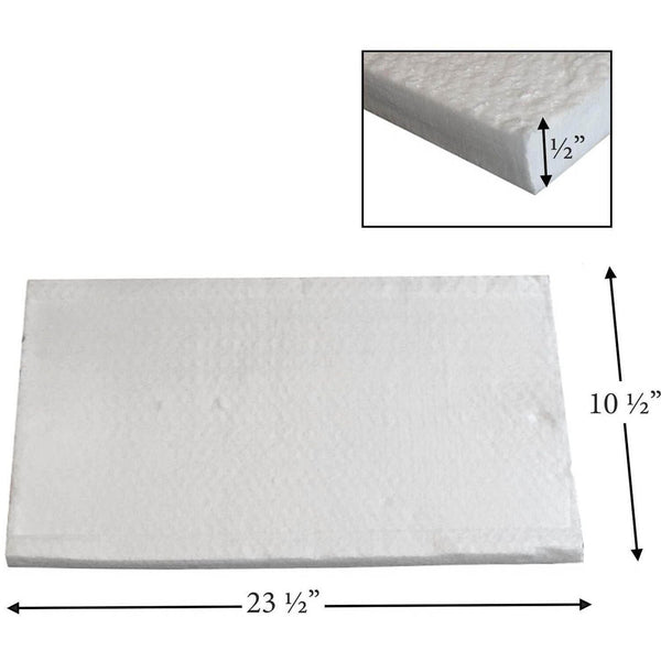 SBI Enerzone, Drolet & Flame Baffle Blanket (23-1/2" x 10-1/2" x 1/2"): 21037