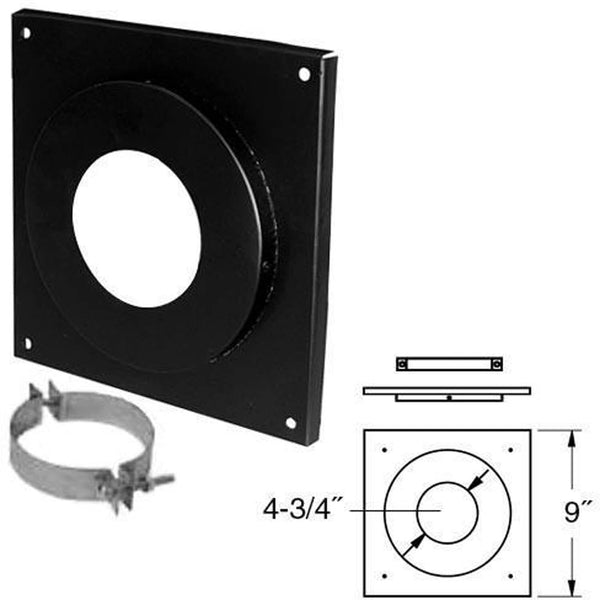 4" Cathedral Ceiling Support Box (Simpson PelletVent PRO): 4PVP-CS