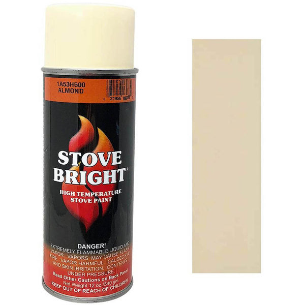 Stove Bright Aerosol stove paint Almond (12oz): 16283