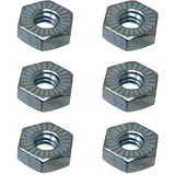 Combustion Blower Quick Disconnect Mounting Screw Hex Nuts (Set of 6): HDW600