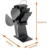 3 Blades Heat Powered Economy Stove Fan for Wood Stove or Log Burner