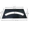 Blaze King Black Ceramic Burner Glass For Select Gas Fireplaces: 130-0601