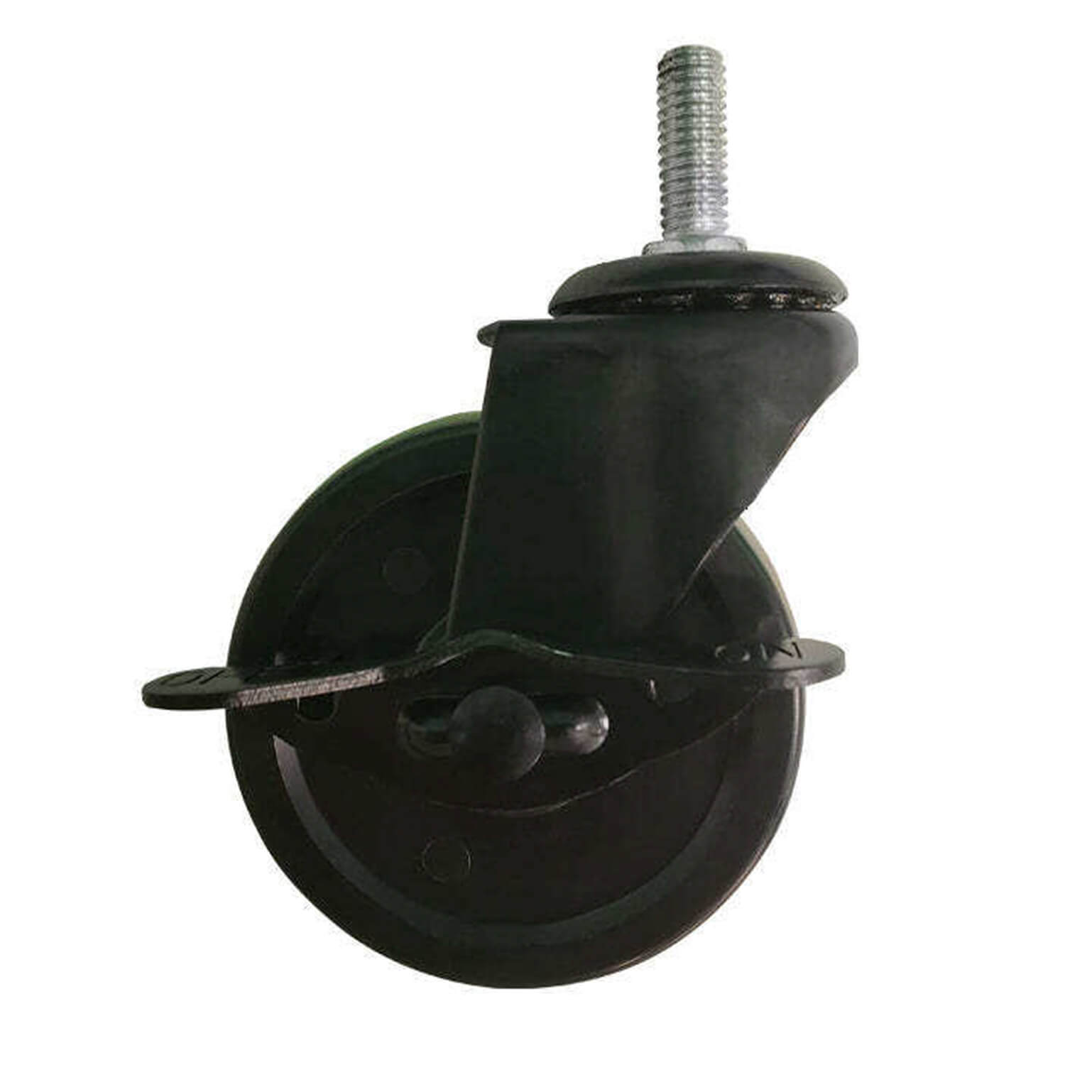 DELIVeR Heavy Duty 3" Swivel Caster Wheels - 4 Pack With Brakes & Threaded Stems
