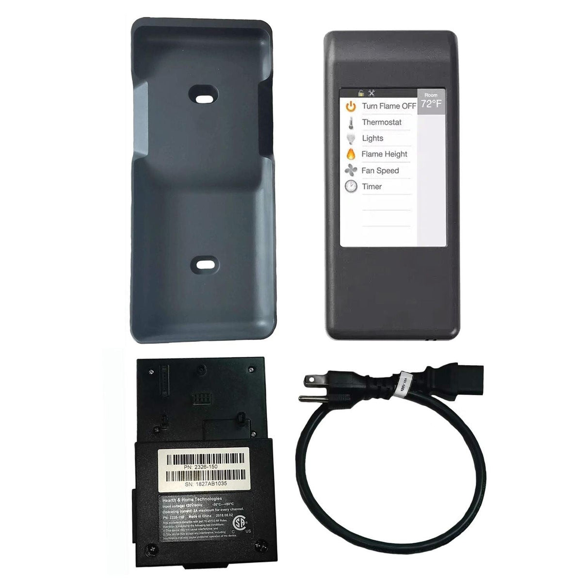 Rc400 Heat & Glo IntelliFire Touch Black Remote Control Assembly: IFT-RC400