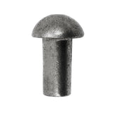 Country Flame 1/4" x 1/2" Nickel Hinge Pin Cap: PP-1210-1