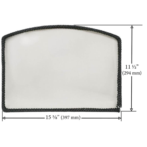 Heat N Glo Door Glass with Gasket (15-5/8" x 11-1/2"): SRV7000-012