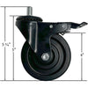 Blackstone Griddle Locking Caster Assembly