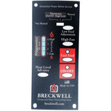 Breckwell Control Board Decal With 4 Heat Levels For the 1RPM Board: C-L-101