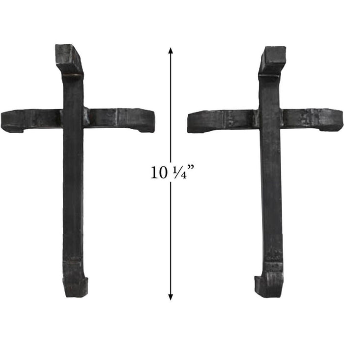Buck Stoves Firedog Set for Model 27000 Wood Stoves (10-1/4"): MF-270450