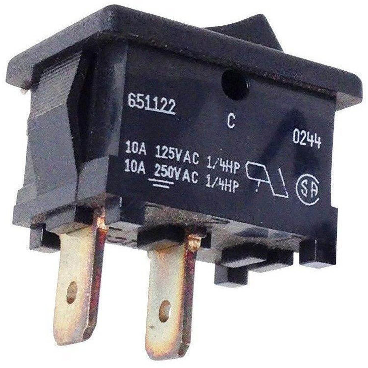 Switch Type O2 Heater Switch - Bypass (high/low rocker) Model: Country Flame O2