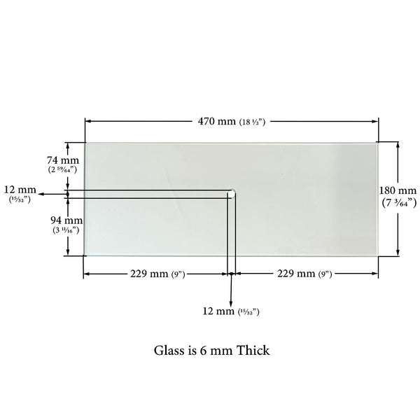 Cuisinart Hood Glass: 9556-600-9556-G