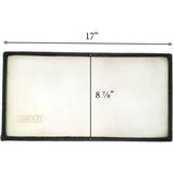 Drolet Glass with Gasket (17" x 8 7/8"): SE53930