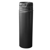 Duravent 4" x 12" Adjustable Straight Chimney Pipe - Black: 4PVP-12AB