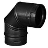 DuraVent Pellet Vent Pro 4 Inch Diameter Black 90 Degree Elbow: 4PVP-E90B