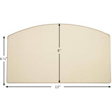 Earth Stove Glass Top Arch (13" x 8"): T100G-1-AMP