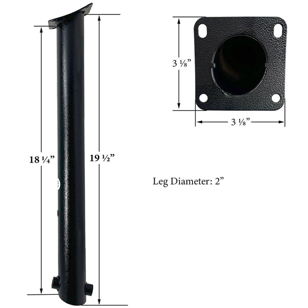 King Chii Damniss, Right Front Leg (#5) for Model HWPG 456C Pellet Grill: KC-456C-RFL5