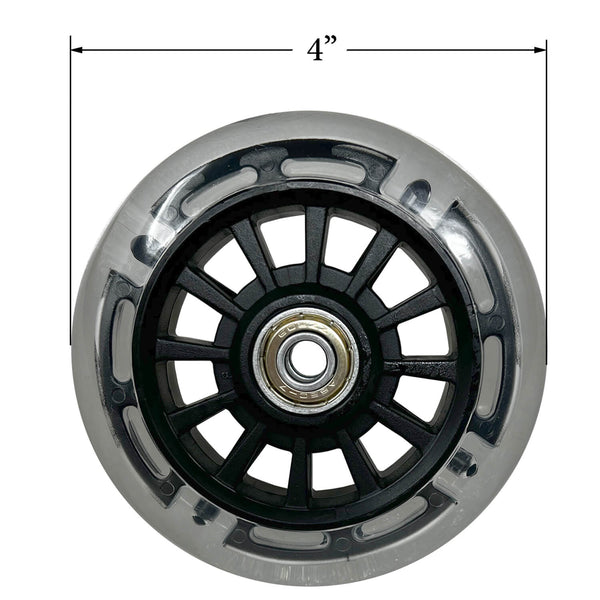 KingChii Damniss, 4" Wheel for HWPG 456A & 456B Series Pellet Grills: KC-456AB-W3