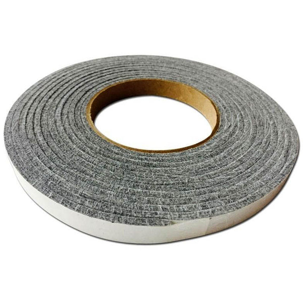 Lavalock 1/2" x 1/8" x 15' Grey Gasket With Self Adhesive For BBQ Smokers
