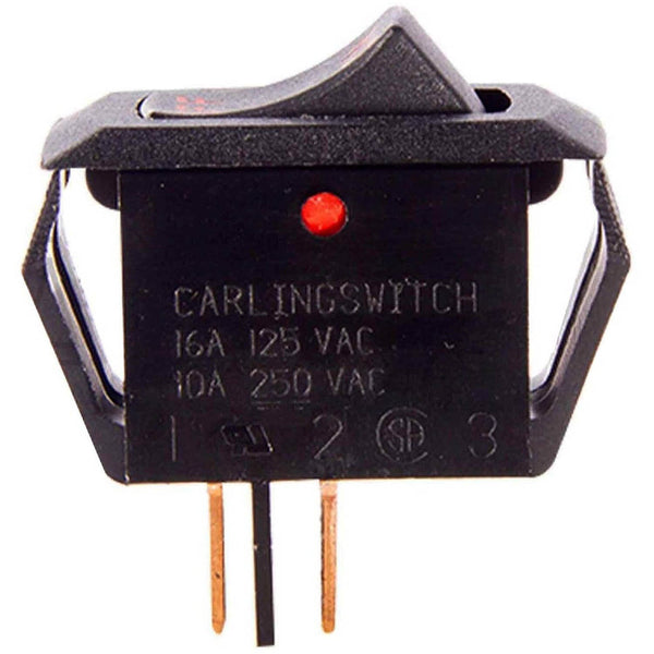 Gas Fireplace 2-Way On/Off Red Rocker Switch