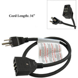 Break-away Magnet Power Cord. Fits Masterbuilt 8L and 10L ETF3 Model Electric Fryers: 9001150010