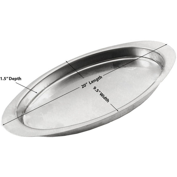 Large, 20"L x 9 1/2"W, Masterbuilt Smoker Water Bowl: 910060064