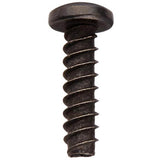 Masterbuilt Steel Rounded Head Thread-Forming Screws, for Brittle Plastic, Black Zinc-Plated, Number 4 Size, 1/2" Long
