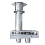 Vermont Castings Vent Termination with Telescoping Exhaust for 12 x 12” Flue: HEDV32T1212