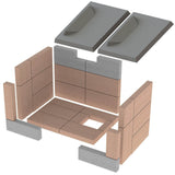 Napoleon 1100 Wood Stove Complete Brick Set: W580-0001