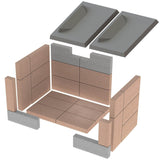 Napoleon 1101 Wood Stove Complete Brick Set: W580-0006