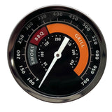 Oklahoma Joe's Round Analog 3" Smoker Gauge: 3695528R06-AMP