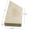 Pumice Firebrick With Angle For Stoves and Fireplaces (9" x 4.5" x 1.25”) PUMICE-BRICK-39