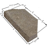Pumice Firebrick With Angles For Stoves and Fireplaces (9" x 4.5" x 1.25") PUMICE-BRICK-44