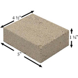 Pumice Firebrick For Stoves and Fireplaces (5" x 4.5" x 1.25”) PUMICE-BRICK-50