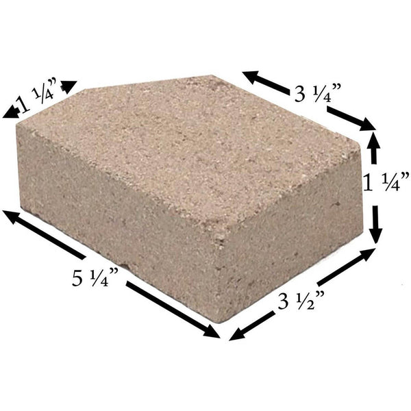 Pumice Firebrick With Angle For Stoves and Fireplaces (5.25" x 3.5" x 1.25”) PUMICE-BRICK-73