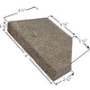 Pumice Firebrick With Angles For Stoves and Fireplaces (9" x 4.5" x 1.25”) PUMICE-BRICK-80