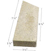 Pumice Firebrick With Angle For Stoves and Fireplaces (7.5" x 3.5" x 1.25”) PUMICE-BRICK-86