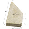 Pumice Firebrick With Angles For Stoves and Fireplaces (8.5" x 4.5" x 1.25") PUMICE-BRICK-87