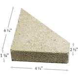 Pumice Firebrick With Angle For Stoves and Fireplaces (6.25" x 4.25" x 1.25") PUMICE-BRICK-97