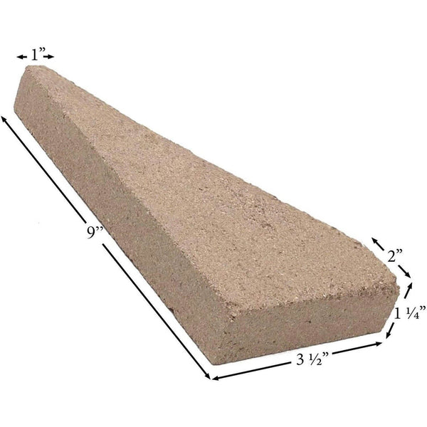 Pumice Firebrick With Angle For Stoves and Fireplaces (9" x 3.5" x 1.25"): SRV433-6080