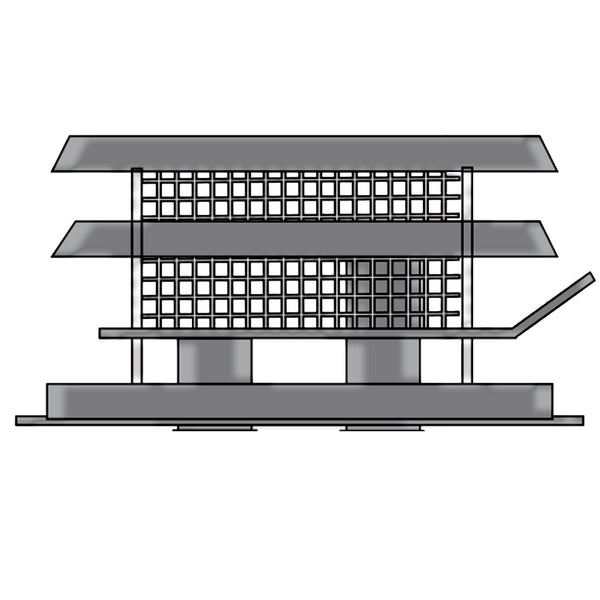 Regency Direct Vent Gas Fireplace Co-Linear Vertical Termination Cap & Flashing: 946-588