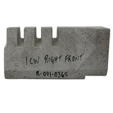 Russo Right Front Brick for 1CWA Wood Stoves: R-001-0365