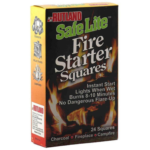 Safe-Lite Fire Starter Squares (24 Squares): 50C