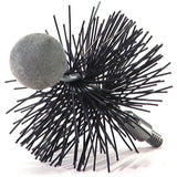 3" Round Pellet Stove Vent Brush, fitting is 1/4"-20 thread. by Rutland. #PS-3